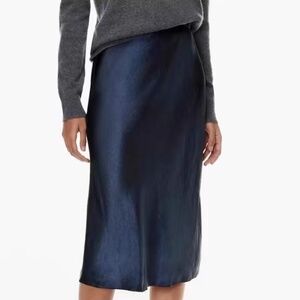 Aritzia Babaton Slip Midi Skirt navy Size 6